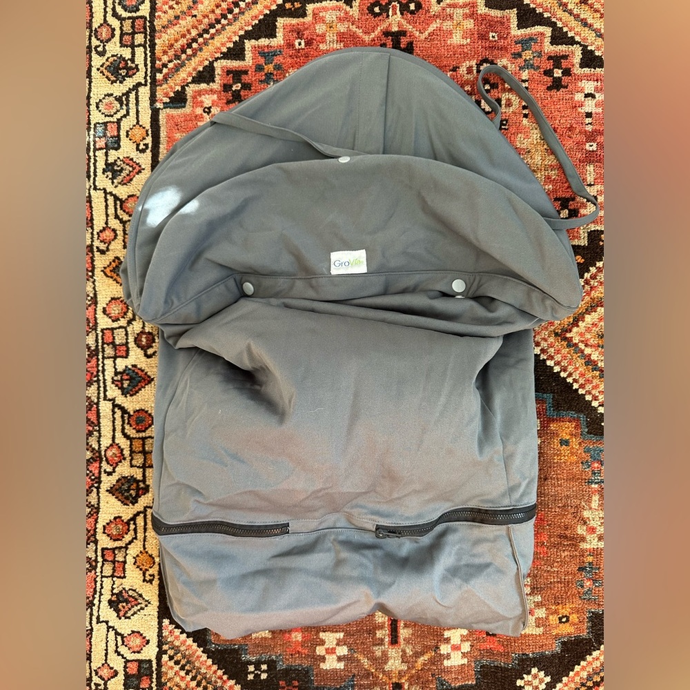 GroVia hanger-held cloth diaper bin pail storage travel bag